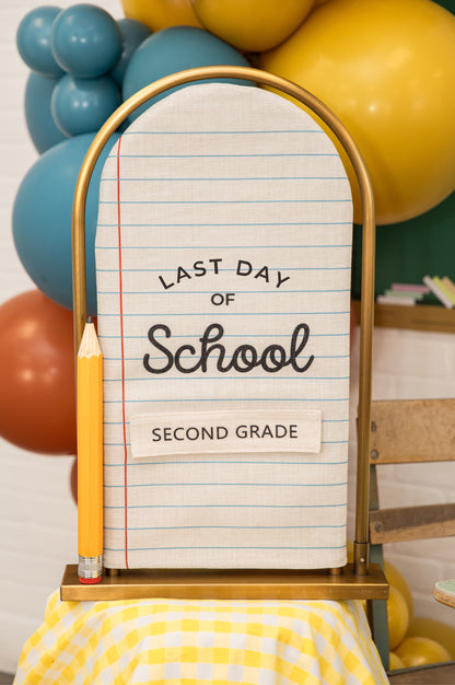 First Day and Last Day of School with Velcro Grade Strips